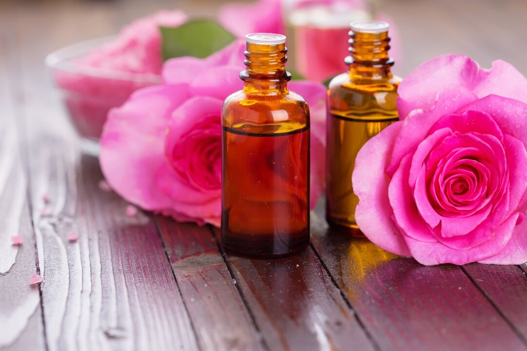 óleo de rosa para rejuvenescimento da pele